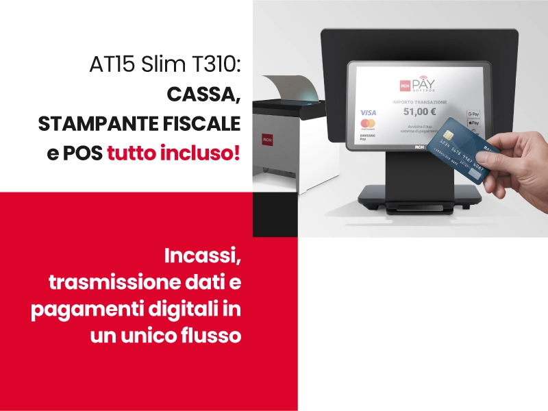 AT15 Slim 310 sul banco cassa